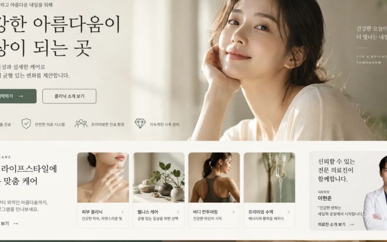 클리닉 홈페이지 예시
